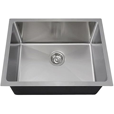 1823 16-Gauge Undermount Single Bowl 3/4-Inch Radius Stainless Steel Kitchen Sink Cover