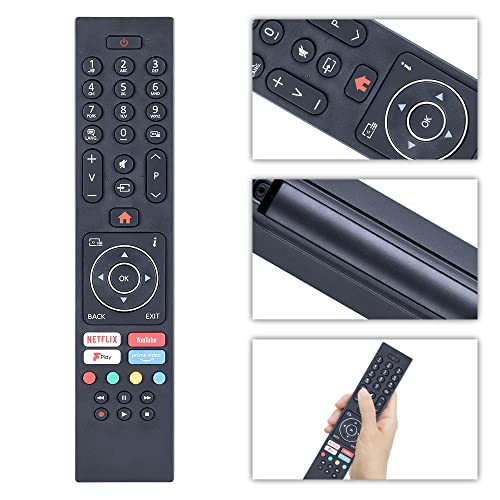 GOUYESHO RC43137 RC43137P Universal Remote Control Replacement for Polaroid Luxor Finlux Bush Digihome Celcus Logik TV with Netflix/Youtube/Freeview Play Buttons - Image 2