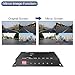 CHISHUNG Mini 4Ch Color Video Quads Multiplexer Splitter Processor for CCTV Security Camera Support Mirror Image, Remote Control