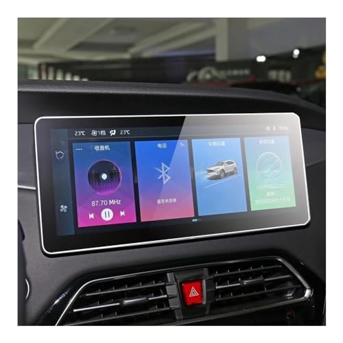 Verre trempé JAC S7 2021 protection écran tactile voiture 12.3 pouces anti-rayures oléophobe