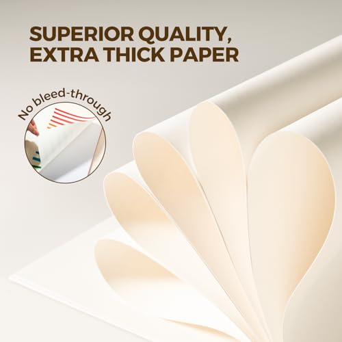 Jar Melo Finger Paint Paper 30 Sheets,10" X 15" Large Finger Painting Paper Pad for Kids,Acid Free, 101 Lb(150 GSM) - Thumbnail 4