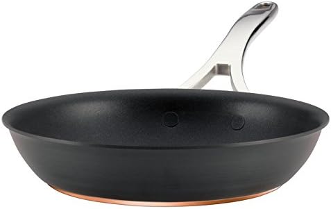 Pemberly Row Copper Nonstick French Skillet in Dark Gray