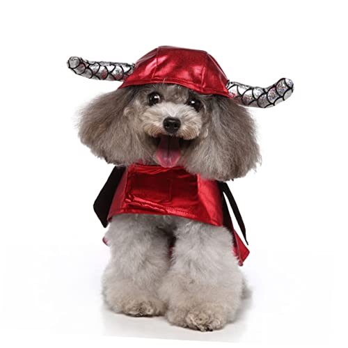 Yardwe Roupas Para Animais De Estimação Adorável De Cachorrinho Capa De Gato De Gato Diabo Moletom A