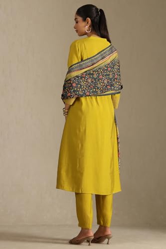 Image of Soch Womens Silk Blend Woven Design Suit Set