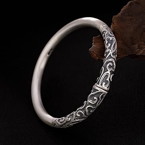 Bracelet s999 Pur Mat cadeau idéal jonc ajustable pour couple