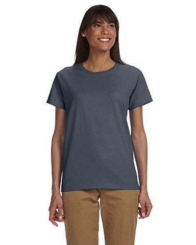By Gildan Gildan Ladies Ultra Cotton 6 Oz T-Shirt - Dark Heather - XS - (Style # G200L - Original Label)
