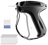 ilauke Etikettierpistol Heftpistole Etikettiermaschine, Marke Tags Label Tagging Gun mit 5 Ersatznadeln+2000 Heftfäden für kleidung preisschilder Etiketten Preis Marke Tags Schild Label Hut, Schwarz