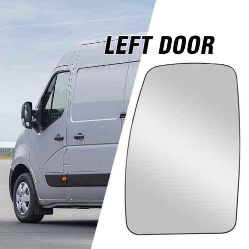 JUUDDENPARTS 4419416 Left Door Wing Upper Mirror Heated Glass, Replacement for Vauxhall Opel Movano 2010-2020, for Renault Master 3 2010-2020, for Nissan NV400 2011-2020, Replace 93197494 963662420R - Image 2