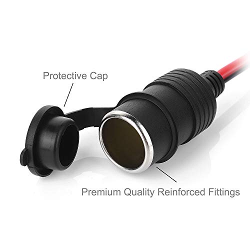 Ajcoflt 12 V 24 V Feminino Cigarro de Isqueiro Do Carro Tomada para Bateria Jacaré Crocodilo Clipes