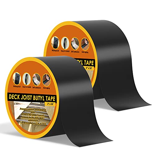 JOAPRIL Butyl Deck Joist Tape 4 x 50 2 Pack