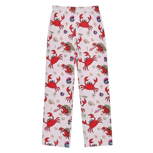 ZZKKO Cute Kids Crab Boys Pants for Kids Jogger Pants with Pockets S-XL