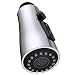 Pull Down Faucet Spray Head, Angle Simple Kitchen Sink Faucet Sprayer Nozzle Head Pull Out Hose Sprayer Replacement Part Faucet Head Kitchen Tap Sprayer Spout, Chrome