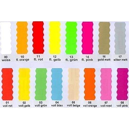 Lot de 36 rouleaux d'étiquettes autocollantes Jaune fluo 26 x 12 mm