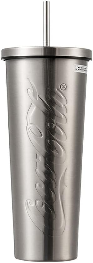 MINISO Coca-Cola Stainless Steel Tumbler with Lid and Straw, 27 oz Vacuum Insulated Travel Mug Iced Coffee Cup for Cold Hot Drinks, Double Wall Coffee Tumbler Water Bottle for Home and Office