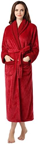 Richie House Women's Plush Soft Warm Fleece Bathrobe RH1591-C-L