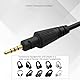 Taoricen Ersatz-Audiokabel für Pioneer DJ HDJ-CUE1 HDJ-X5 HDJ-X7 HDJ-S7 Kopfhörer, 3,5 mm auf 2,5 mm Einziehbar Federkabel, mit 6,35-mm-Adapter (1,2~2m)
