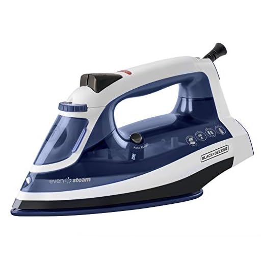 Plancha de Vapor Black + Decker Even Steam con Suela Cerámica y Potente Golpe de Vapor, IR1920