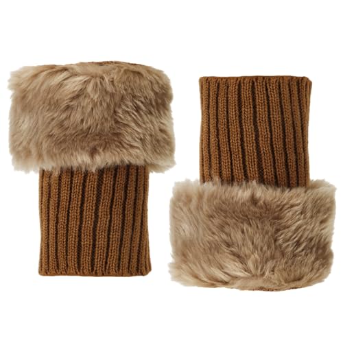 PEUTIER Faux Fur Boot Warmers for Women PEUTIER Faux Fur Boot Warmers for Women