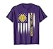 Distressed USA American Flag Softball Papaw Father's Day T-Shirt