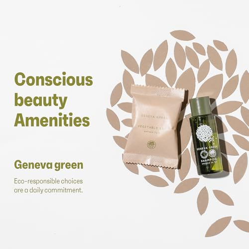 GFL Cosmetics Hotelier Geneva Green Skin Care Agent Full Box Bundle - All Body Products, Mini-Sizes, Recycled Packaging, 300 x 1.01 Fluid Ounces, Unisex - Image 2