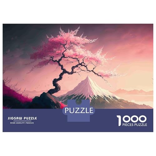 Puzzle de cerezo de 1000 piezas: reduce el estrés con enfoque 2