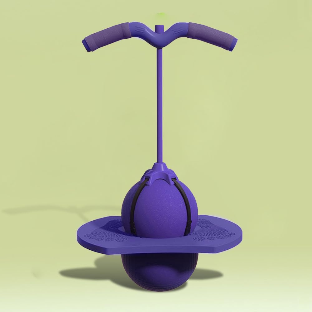 Balance Jumping Ball with Handle, Fun Stick Pump Bounce Balls for Kids & Adults, Anti-Slip Balance Ball Bounce Board - Image 6