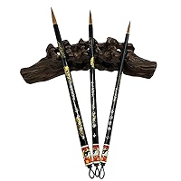 Easyou Chinese Calligraphy Brush Set - 3 Sizes Pure Wolf Hair Brushes For Painting & Writing - View #7