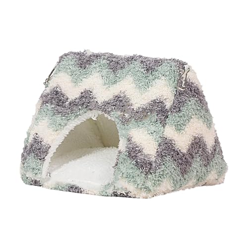 Bird Hideaway Tent - Cotton Parrot Cave, Winter Warm Snuggle Nest, Soft Thickened Cabin For Parakeet Cockatiel Cockatoo, Plush B