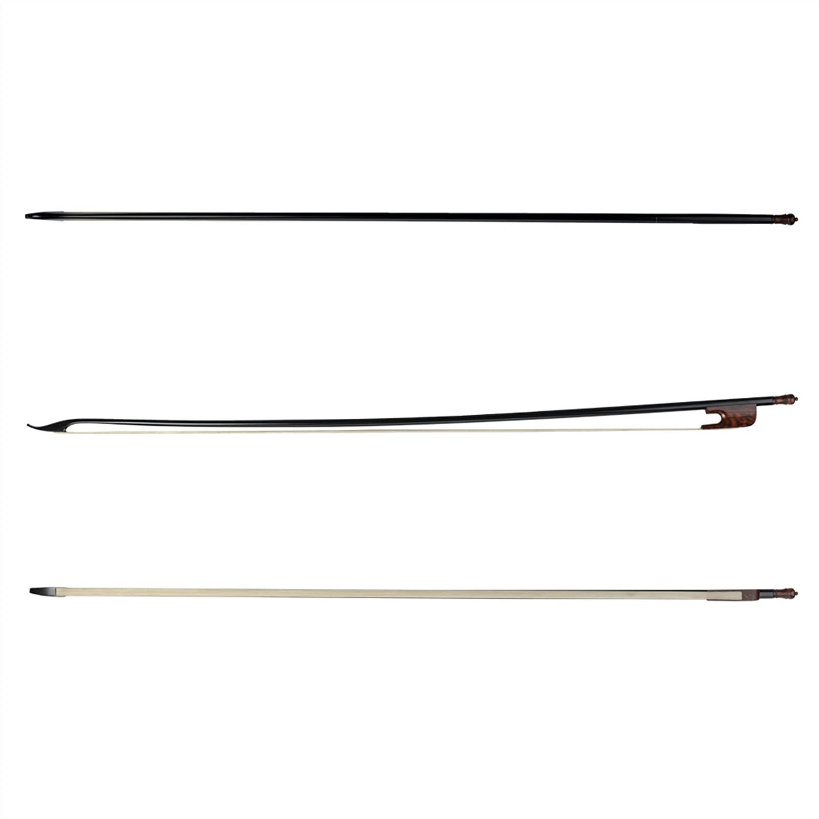 bogen für violine 4/4 Karbonfaser-Geigenbogen Gerader Karbonfaserstab Snakewood Frog Ausgewählter Weißer Rosshaar-Geigenbogen violine bogen