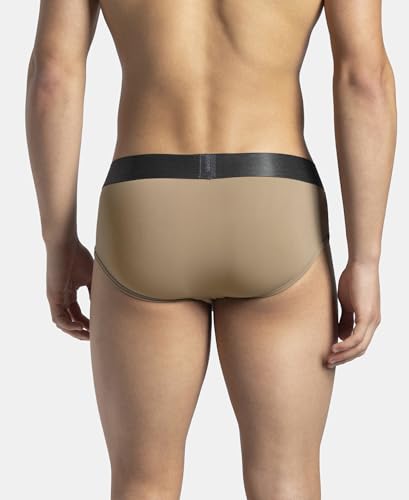 Image of Jockey IC27 Men's Tactel Microfiber Elastane Stretch Solid Brief with Moisture Move Treatment