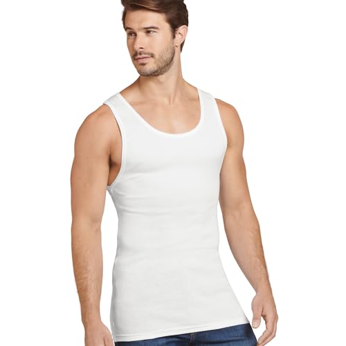 Jockey Men's Undershirt Made in America 100% Cotton Tank - 2 Pack2