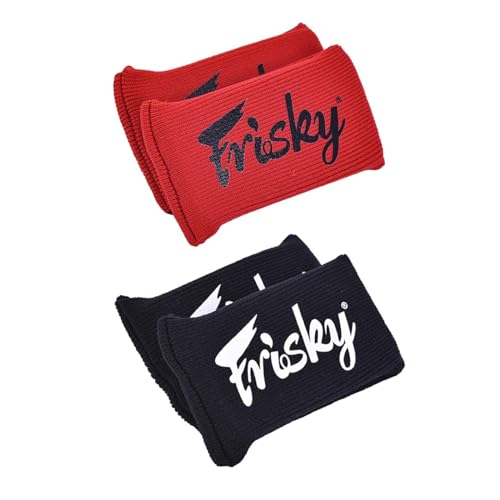 Fonowx Protector de Manos de Gel para Boxeo, protección para Nudillos, muñequera, Acolchado de Gel para Nudillos, Vendas de Gel para Kickboxing Muay Thai MMA, Negro y Rojo