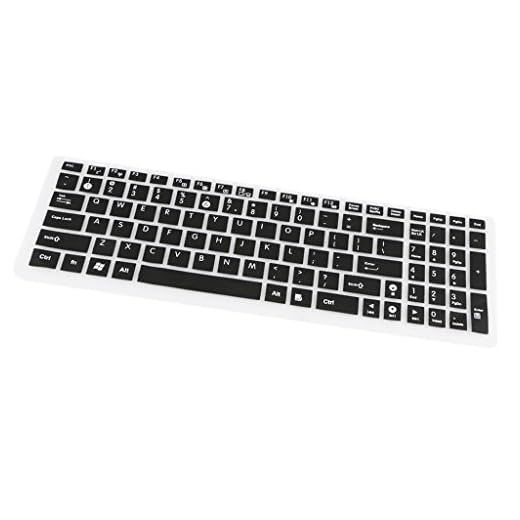 MagiDeal Protector de Teclado Cubierta de Silicona Accesorios de Ordenador ASUS Ultra Delgado - 1