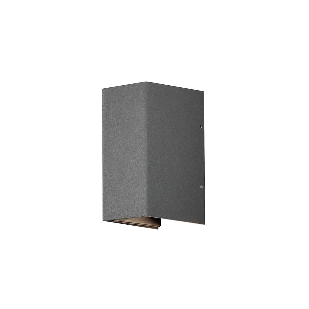 Gnosjö Konstsmide Cremona lampa ścienna LED up i down, szerokość 8 cm głębokość 11 cm wysokość 17 cm, 2x 3 W, IP54, aluminium, antracyt 7940-370