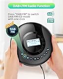 Arafuna Portable CD Player - Discman - DAB+/FM Radio - CD, CD-R/RW, CD Player Bluetooth with Audiobook Function - Antishock - Integrated Battery 2000 mAh - Black - Image 2