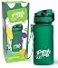 schmatzfatz Borraccia Sportiva Antiperdita per Bambini, Senza BPA, con Inserto per Frutta, Chiusura con 1 Clic, Borraccia per Bambini, per Scuola e Asilo, 350ml, Verde