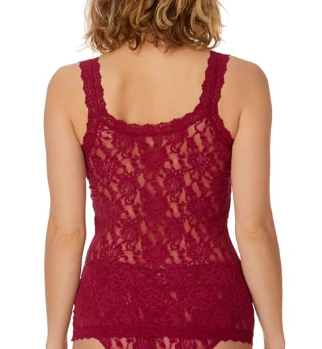 Image of hanky panky Signature Lace Unlined Camisole,Medium,Dark Pomegranate
