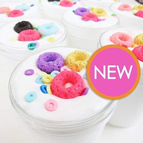 Fruity Rings Cereal - Thick and Glossy Scented Slime - Cereal Milk Slime