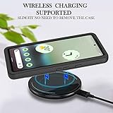 Sawiqpd Google Pixel 7A 5G Case with Built-in Screen Protector, 360 Full Body Protective Cover Heavy Duty Anti-Scratch Shockproof Slim Silicone Bumper Clear Phone Case for Google Pixel 7A, Black - Image 6