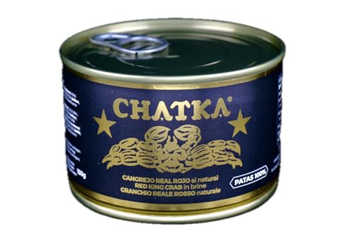 Chatka - Conserva en formato tradicional 100% patas de auténtico cangrejo real rojo (150 gram)