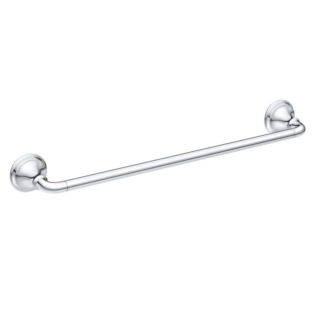 Support serviette mural Jansen 18 in en chrome pour éliminer le désordre et suspendre vos draps de bain