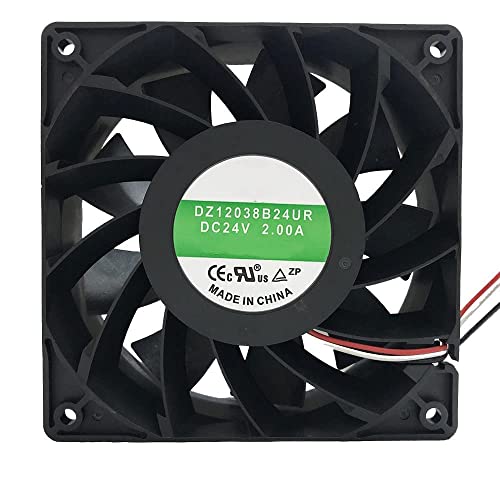 Ventilador de refrigeración 12038 de 24V y 2,00A para cajas de ordenador con conector de 2 pines