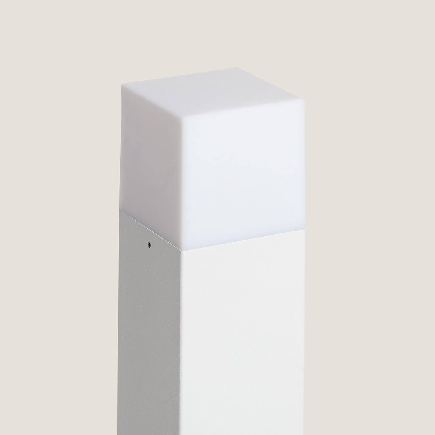 LEDKIA Baliza Exterior Superficie Pie 74cm Augusta Blanca Blanco