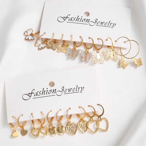 Image of Shining Diva Fashion Combo Set Stylish Drop Earrings for Women and Girls