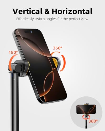 TODI Selfie Stick Tripod for iPhone, 60" Lightweight Phone Tripod Stand with Wireless Remo - image 7