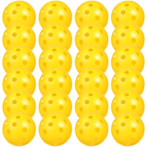 POPETPOP 24 Piezas Pelota de Golf Red de Golf de Golf Azules iluminar de Golf Juego Bolas de práctica de Swing Bolas de práctica de Golf de Interior el plastico Yellow