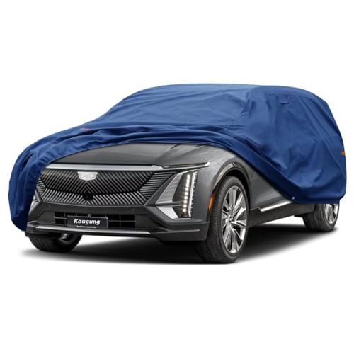 Image of Kaugung Heavy Duty SUV Cover Custom Fit for JCadillac Lyriq (2022-2025),SUV Car Cover Waterproof All Weather with Anti-Theft Lock,Sun, Rain, Dust & Snow Protection.(USA Warehouse,Within 3-7 Days)