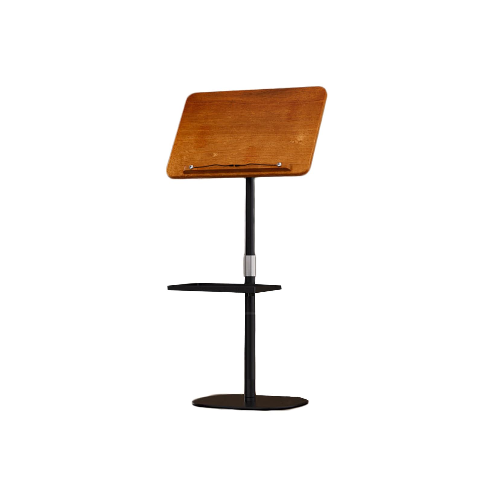 Support de lecture réglable en hauteur avec clips de page, pupitre debout au sol avec plateau, idéal pour le bureau, l'école et la maison