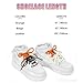 UamGlsob 4PCS Multi Color Shoe Laces for Sneakers, Cool Fun Cute Design DIY Fashion Colored Shoelaces Replacement Strings (Multicolor-Orange)