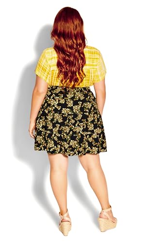 CITY CHIC Women's Plus Size Skirt - Sorrento Floral3